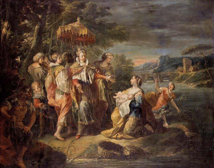 TRAVERSI, Gaspare Finding of Moses oil painting image